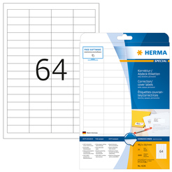 HERMA SPECIAL A4 Korrektur- / Abdeck-Etiketten