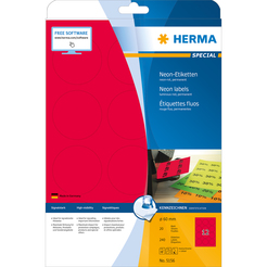 HERMA SPECIAL A4 Neon-Etiketten