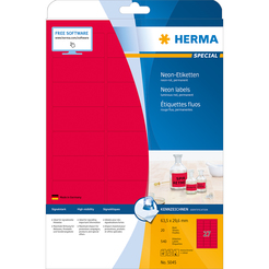 HERMA SPECIAL A4 Neon-Etiketten