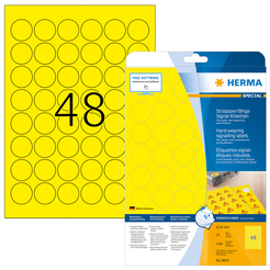 HERMA SPECIAL A4 Schilder strapazierfähig Signalfolie gelb