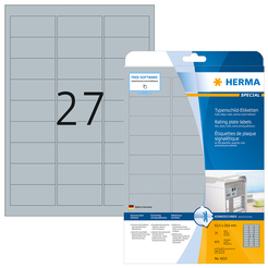 HERMA SPECIAL A4 Typenschild-Etiketten Folie silber