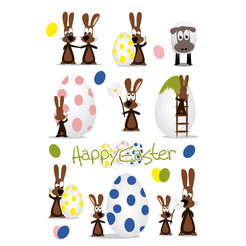 HERMA Sticker DECOR Happy Easter Hasenparty