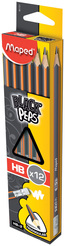 Maped Bleistift Black'Peps Radiergummikopf