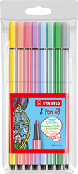 Premium-Filzstift STABILO® Pen 68 Etui "Pastell"