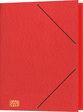RNK Ordnungsmappe, Glanzkarton, 390 g / qm, DIN A4, 9 Fächer, rot
