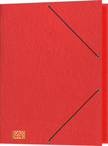 RNK Ordnungsmappe, Glanzkarton, 390 g / qm, DIN A4, 9 Fächer, rot