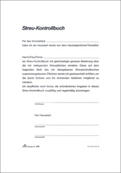 RNK Streu-Kontrollbuch, 24 Seiten, DIN A5