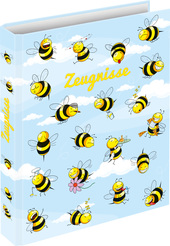 RNK Zeugnisringbuch "Crazy Bees", 4 Ring-Mechanik, DIN A4, 250 x 315 mm