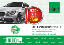 Sigel 2 + 1 Aktion Fahrtenbuch