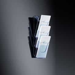 Sigel Wand-Prospekthalter acrylic, mit 3 Fächern
