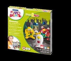 STAEDTLER® Modelliermasse FIMO® Kids Materialpackung Form & Play Monster