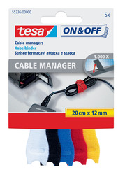 tesa® On & Off 5 x Cable Manager
