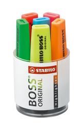 Textmarker STABILO® BOSS® ORIGINAL Rundbox
