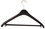 Unilux Klassik Kleiderbügel schwarz, Kunststoffbügel ABS, 360° drehbar