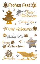 Z-Design CHR tansparente Folie Schrift + Hirsch