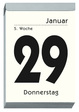 ZETTLER Tagesabreißkalender im Hochformat