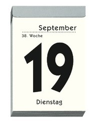 ZETTLER Tagesabreißkalender im Hochformat