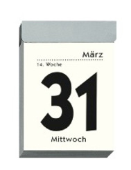 ZETTLER Tagesabreißkalender im Hochformat